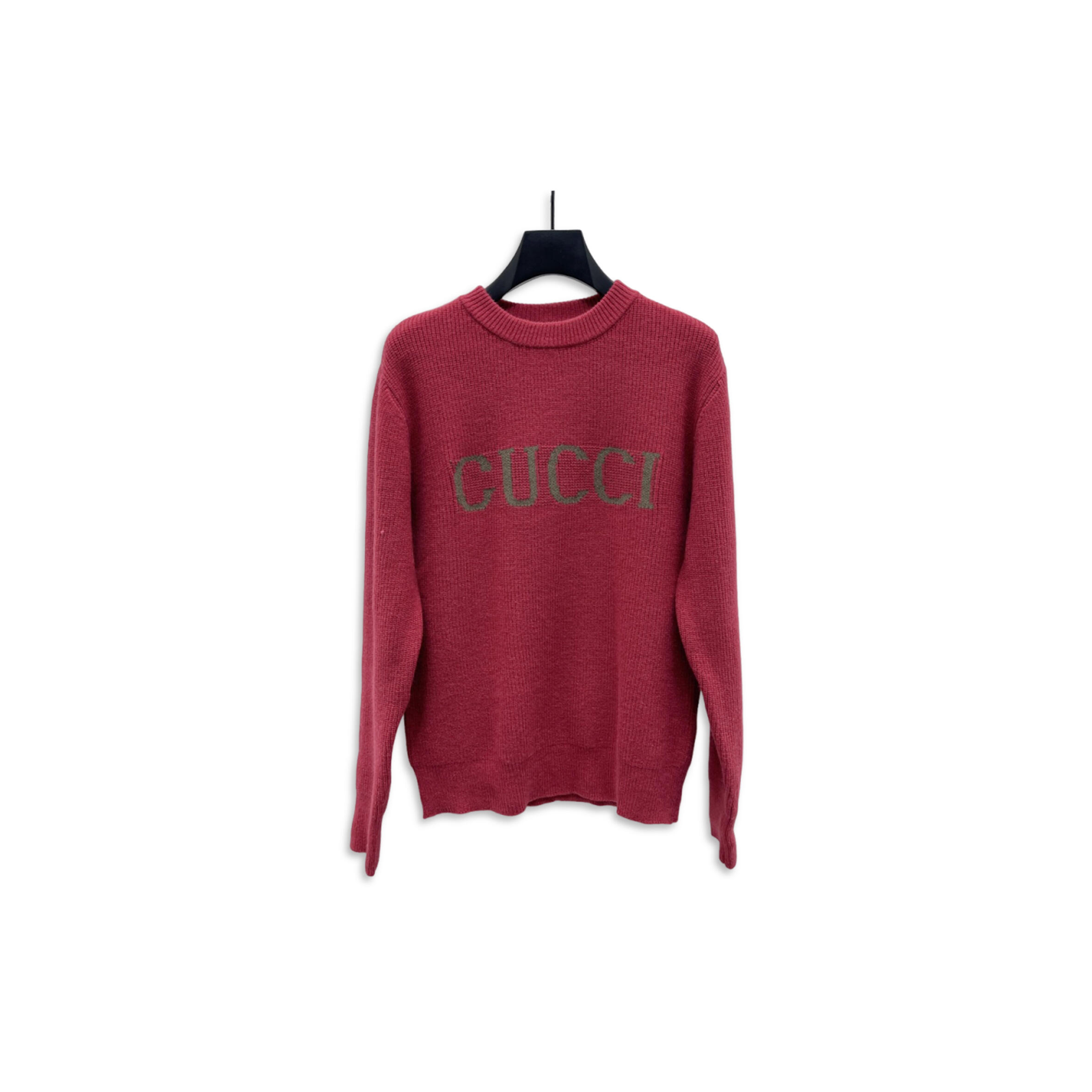 GUCCI WOOL CASHMERE RIB KNIT SWEATER 833499